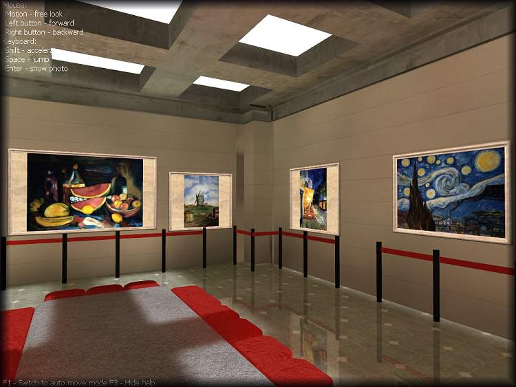 Photo 3 Virtual gallery 3D Pictures of Photos Painter Emilio Clementel by RD-Soft(c)